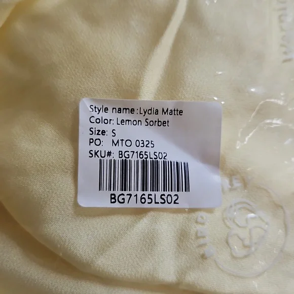 Birdy Lydia Matte Lemon Sorbet Soze S - Picture 5 of 5